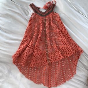 Free People Crochet Halter Top